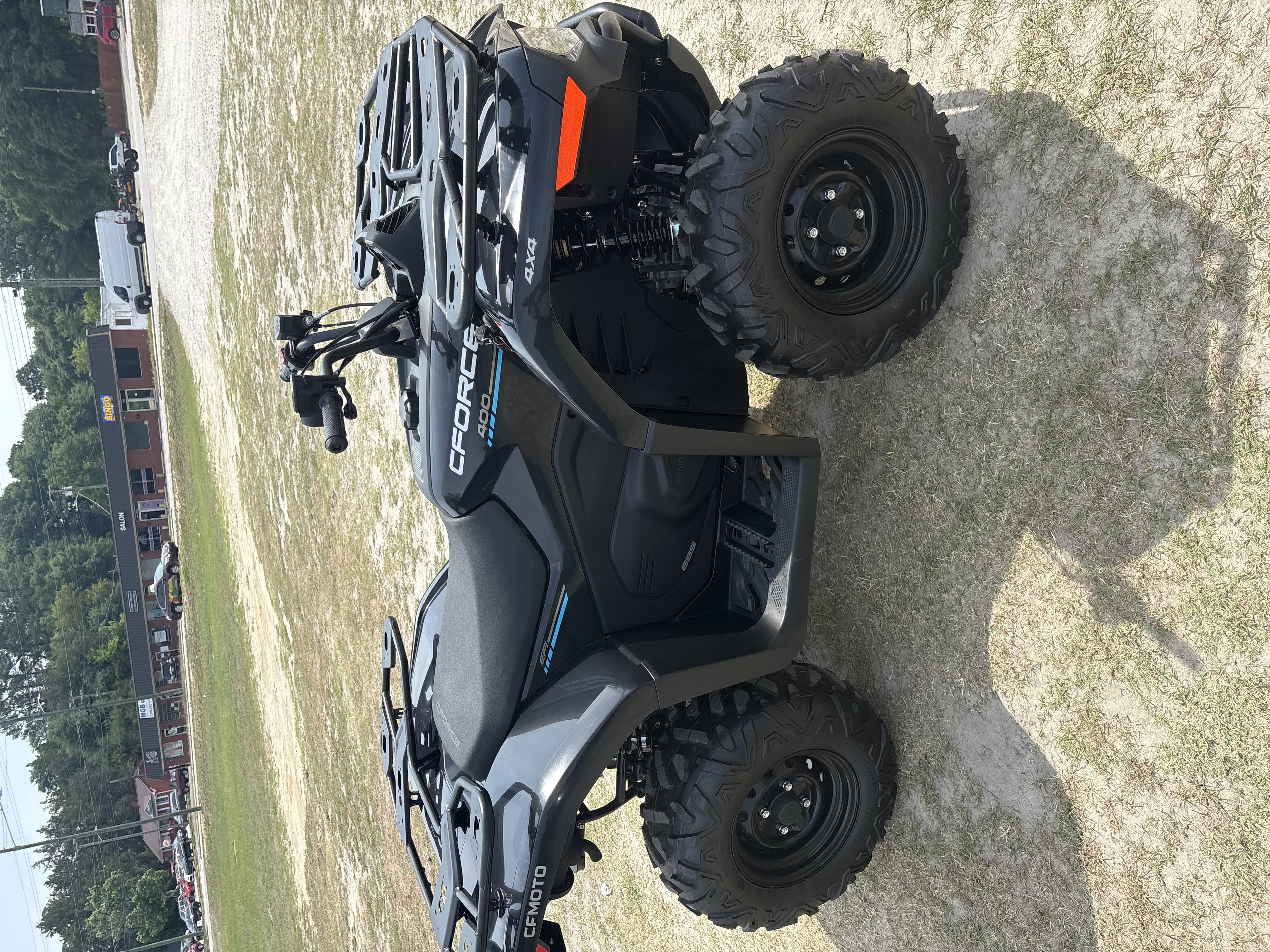 Black CFORCE 4x4 ATV ready for rental
