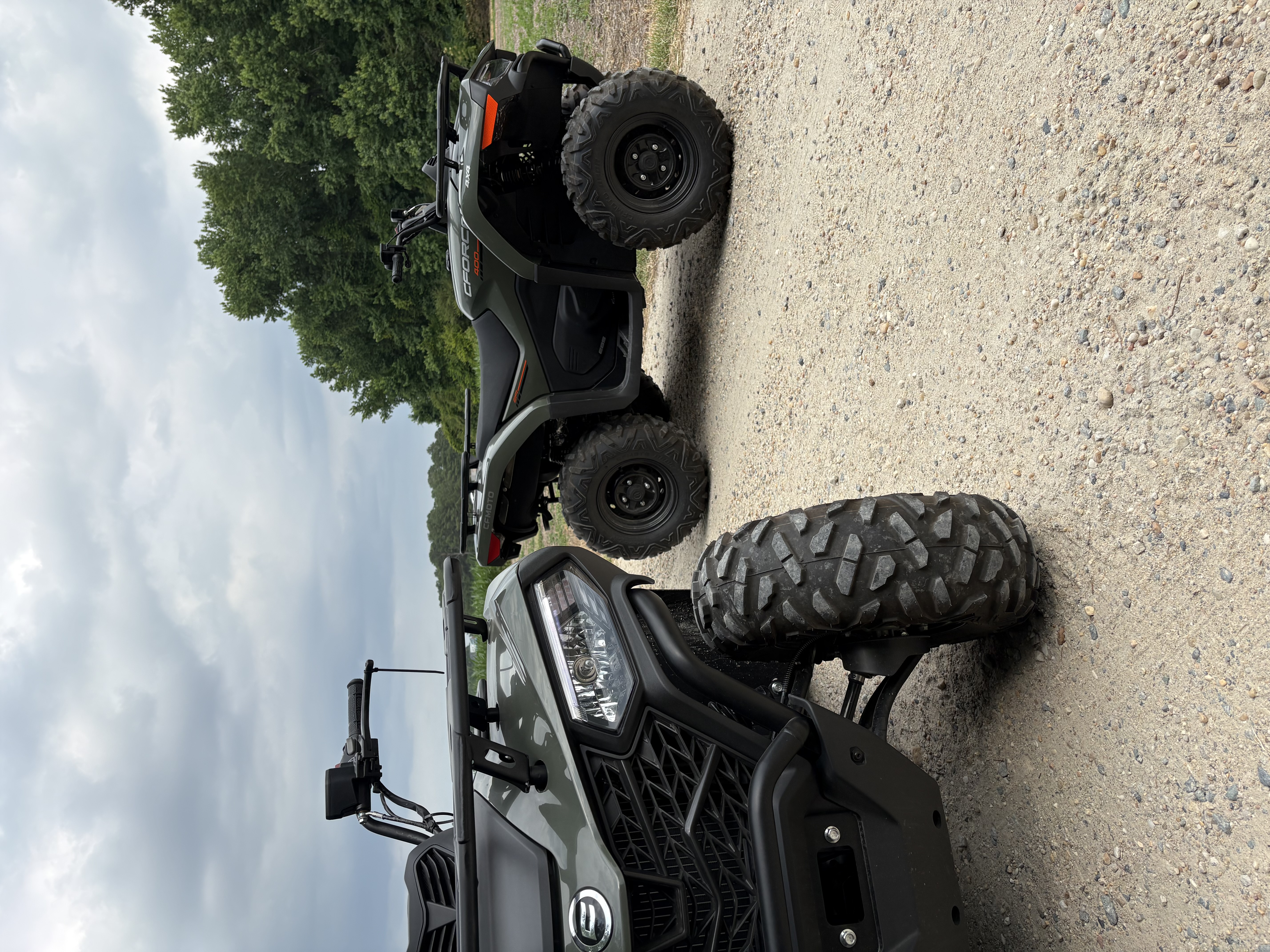 Front view of a Webb's rental ATV